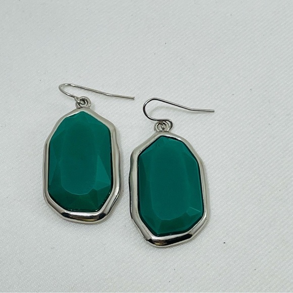 Jewelry - Christmas Earring Drop Dangle Green Big Statement Oval Party Costume Modern New
